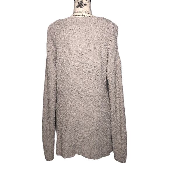 Zenana Premium (M) Cozy Comfy Textured Popcorn Knit Light Weight V-Neck Sweater - Picture 5 of 12